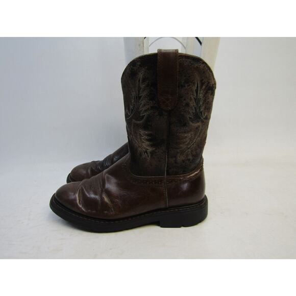 Ariat Mens Size 9.5 D Brown Leather Work Cowboy Western Boots main image 7